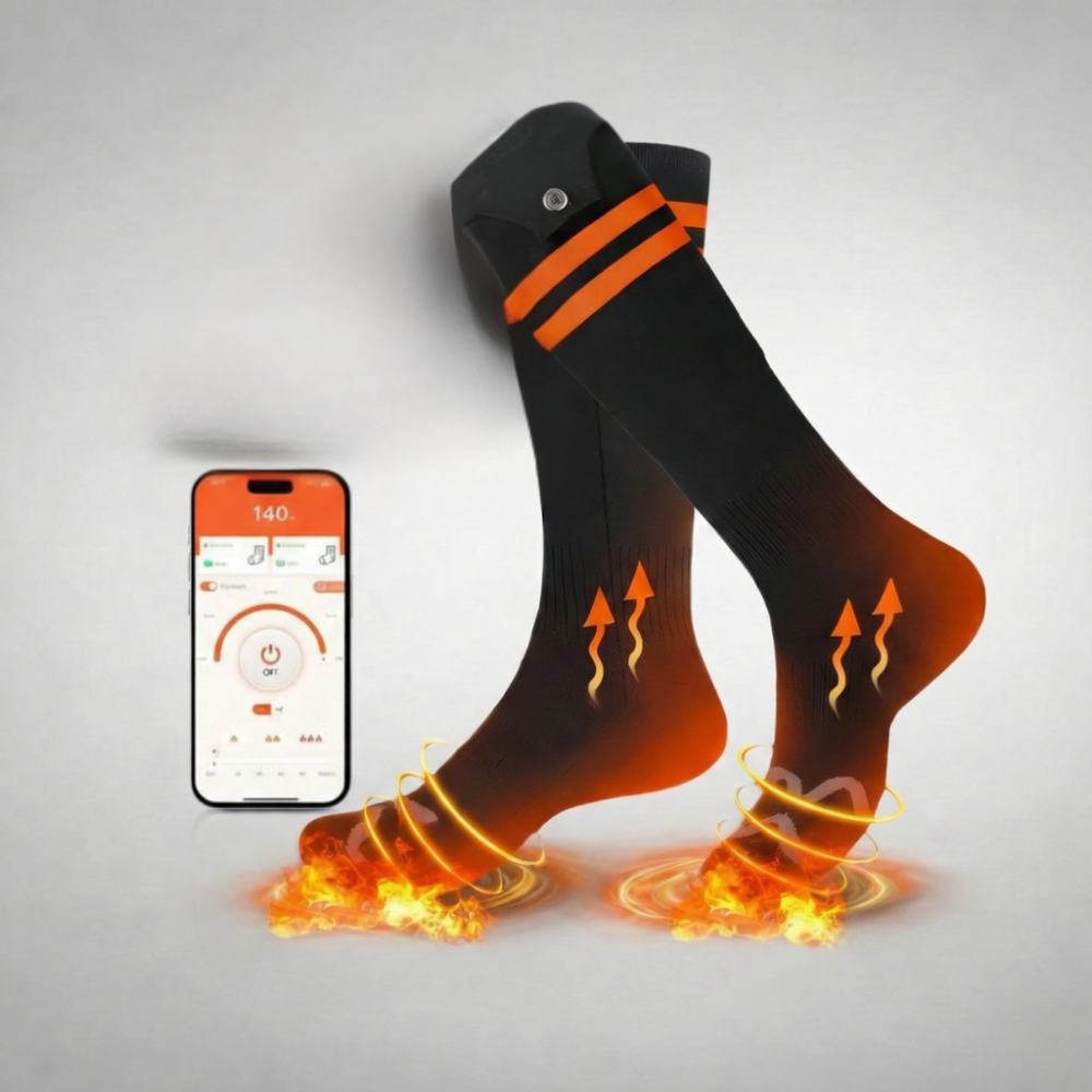 Heated Thermal Socks with Temperature Control for Outdoor Winter Wear and Work