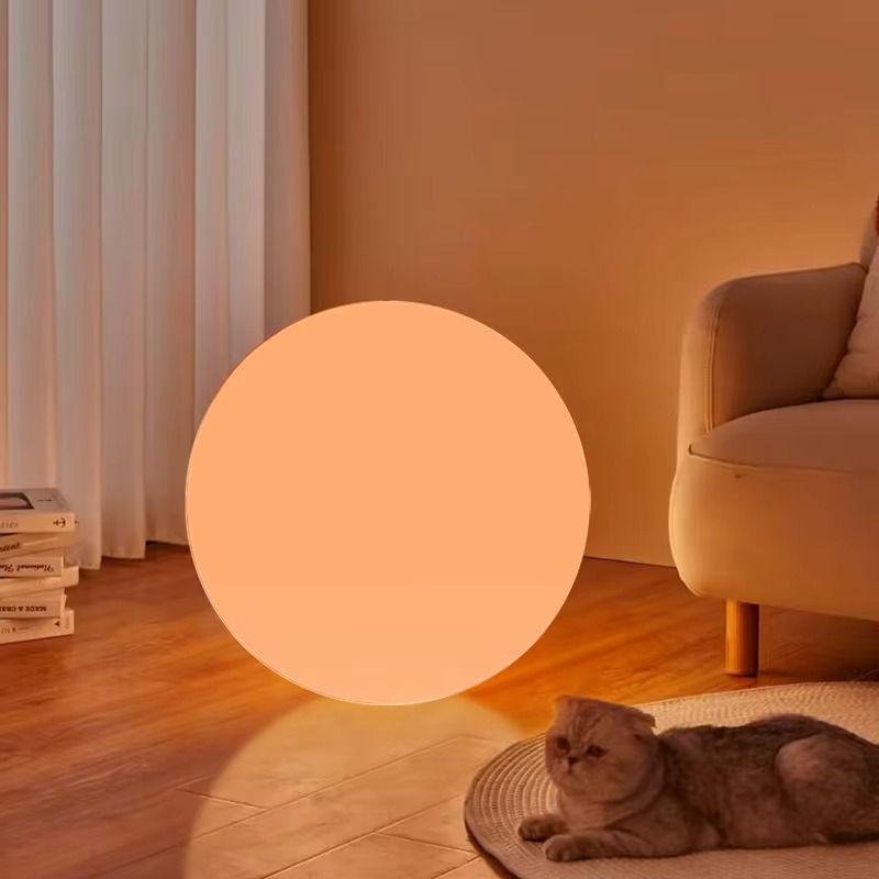 Rechargeable Table Lamp Cordless LED with Remote Control and Moon Shaped Shade for Bedside