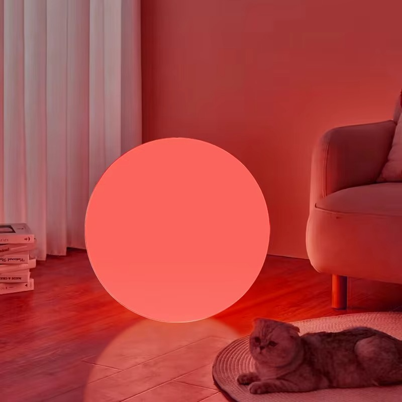 Rechargeable Table Lamp Cordless LED with Remote Control and Moon Shaped Shade for Bedside