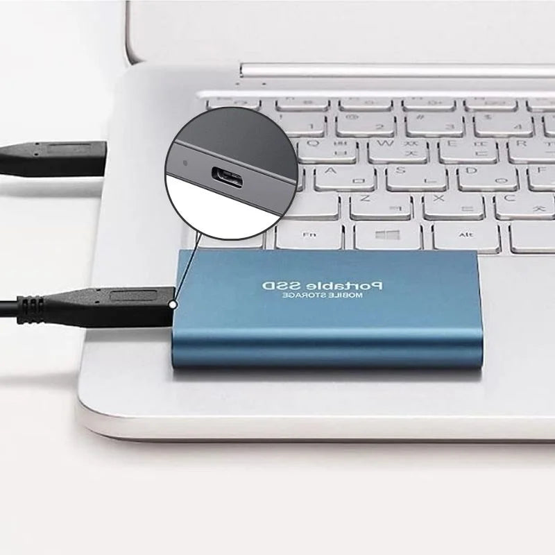 External SSD Fast Portable Storage Drive with Large Capacity Options and USB-C
