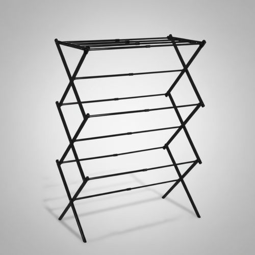Drying Rack Foldable Indoor Airer with Chrome Finished Steel Concertina Frame