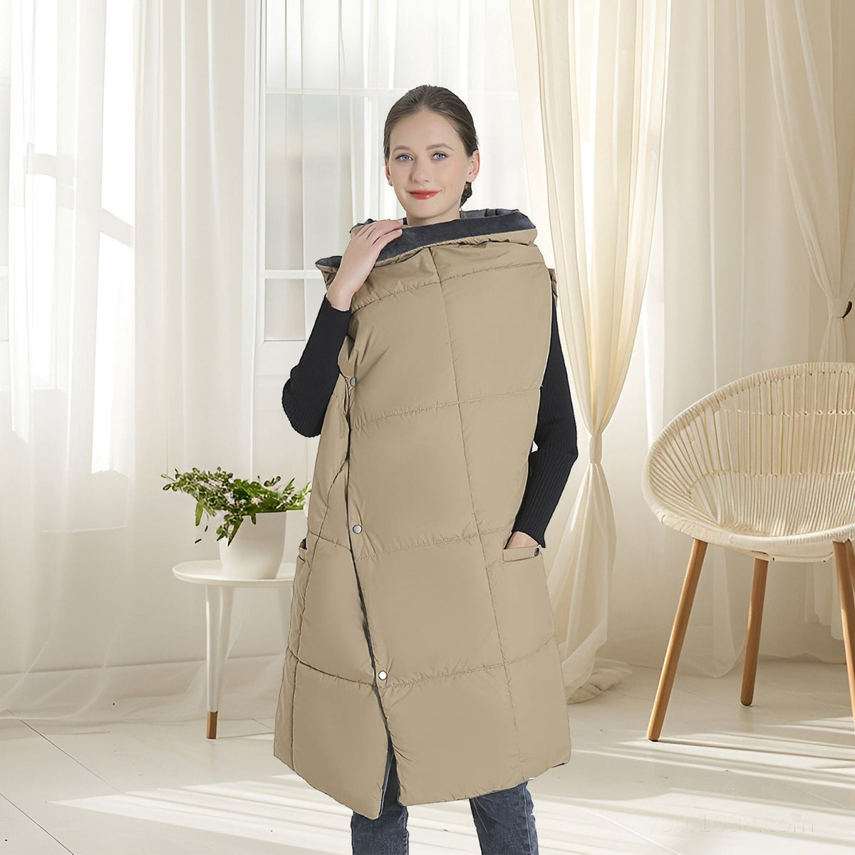 Heated Wearable Blanket Electric Throw for Sofa and Living Room with Soft Lining