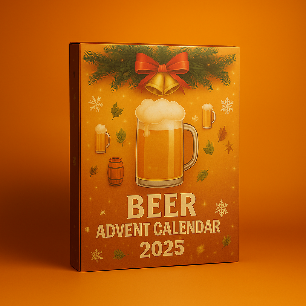Advent Calendar Beer Ornaments with or Without a Gift Box