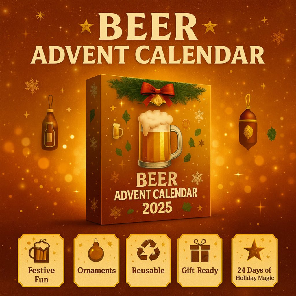 Advent Calendar Beer Ornaments with or Without a Gift Box