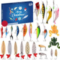 Advent Calendar Fishing with 24 Freshwater Accessories in a Waterproof Case