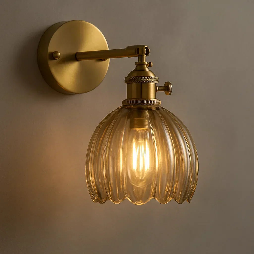 Tulip Glass Wall Sconce