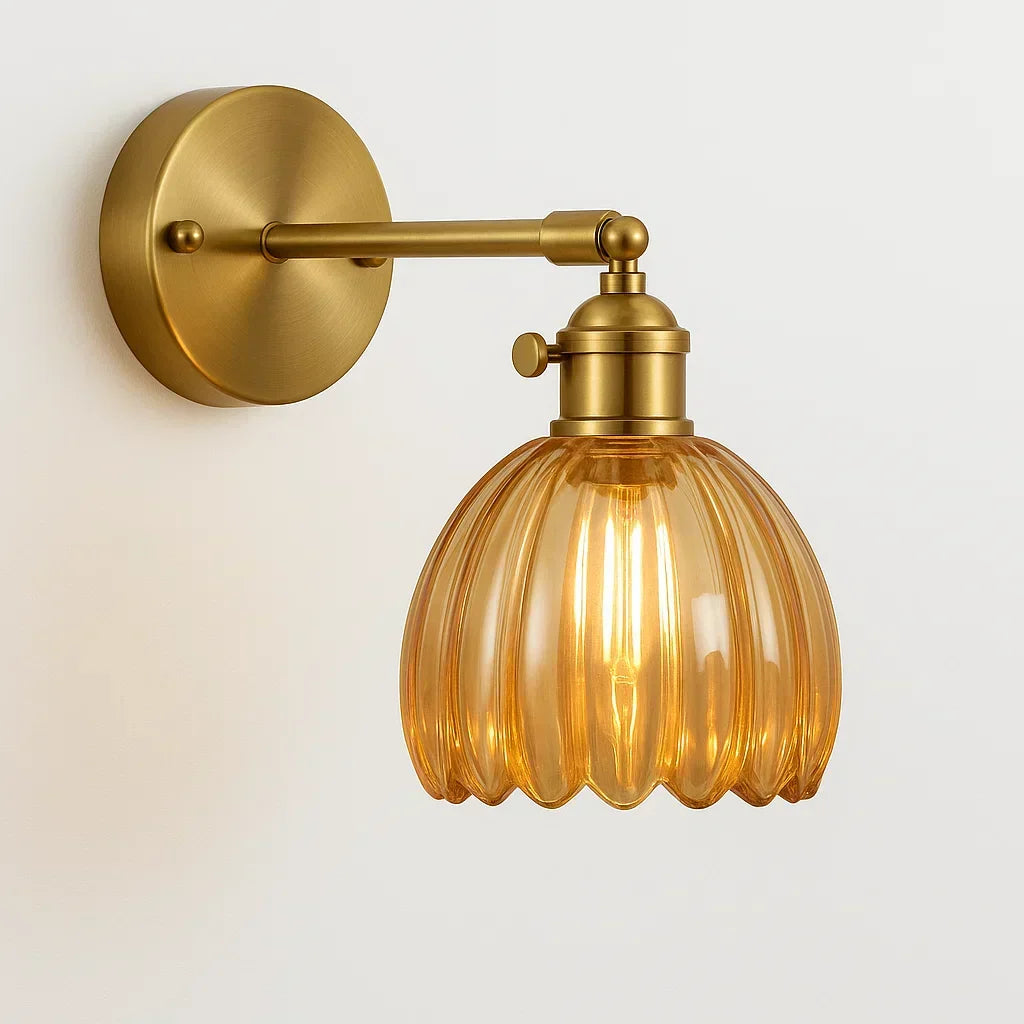 Tulip Glass Wall Sconce