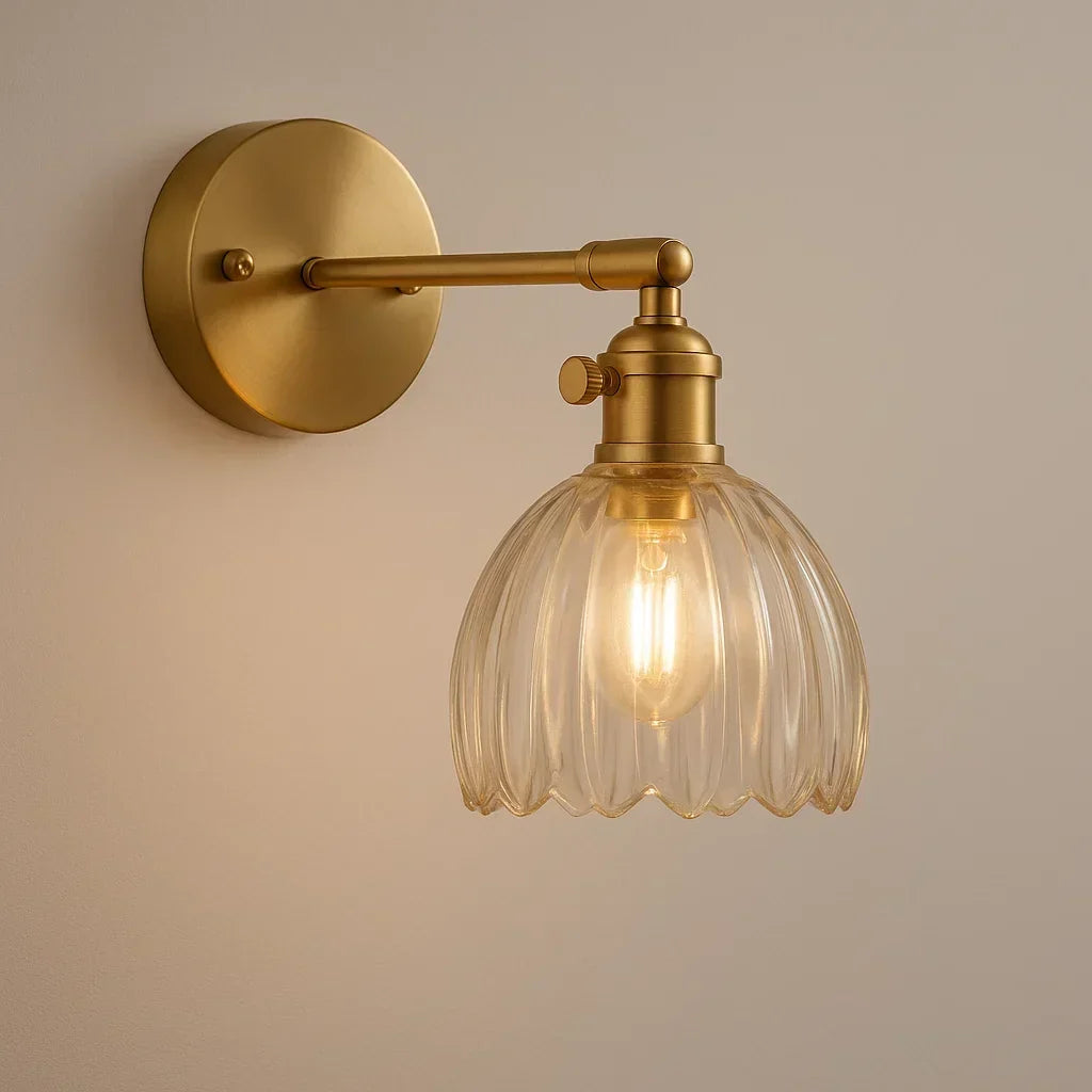 Tulip Glass Wall Sconce