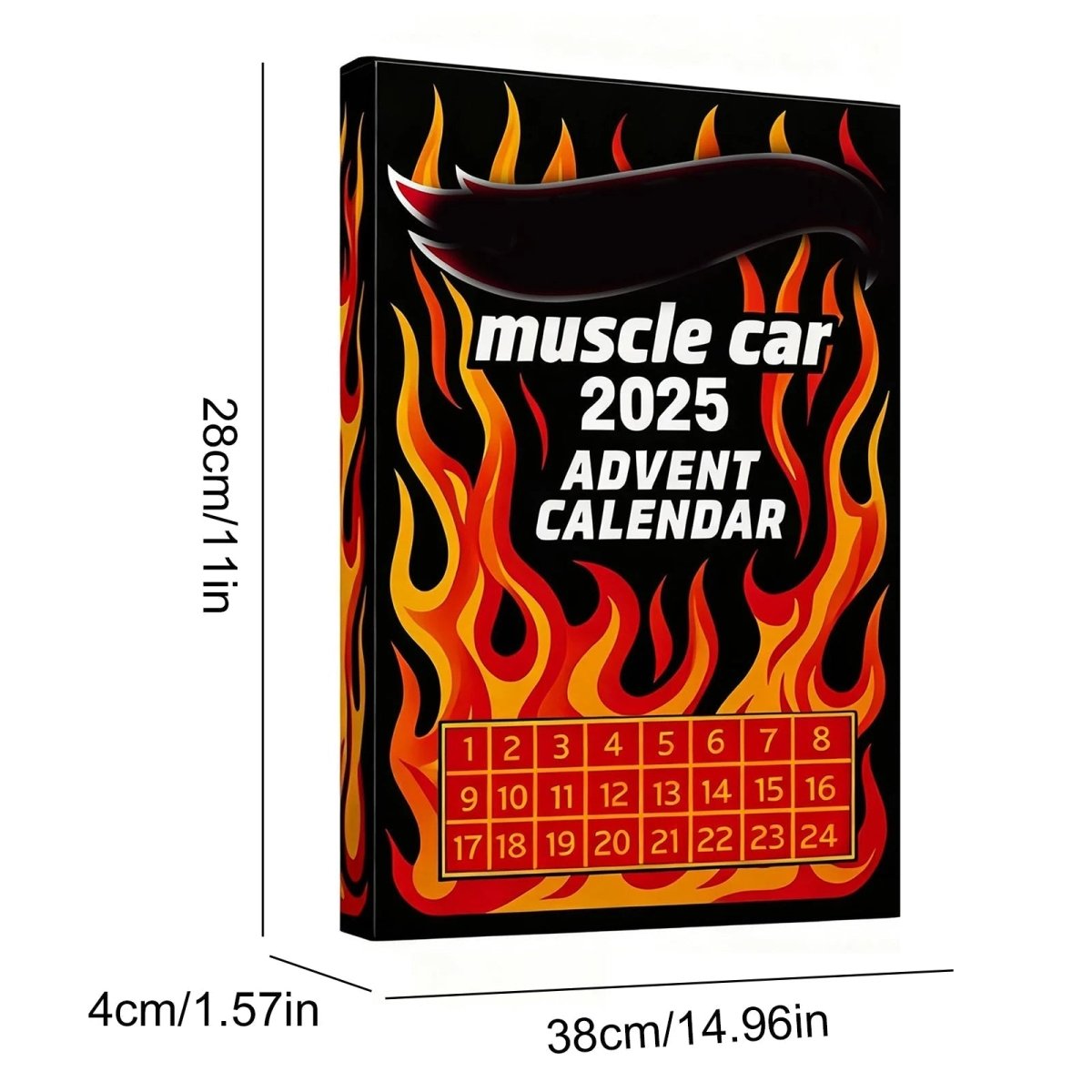 Advent Calendar Muscle Cars with 24 Diecast Miniatures