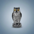 Halloween Owl Decoy Scarecrow Statue with Bird Deterrent Design for Garden Display