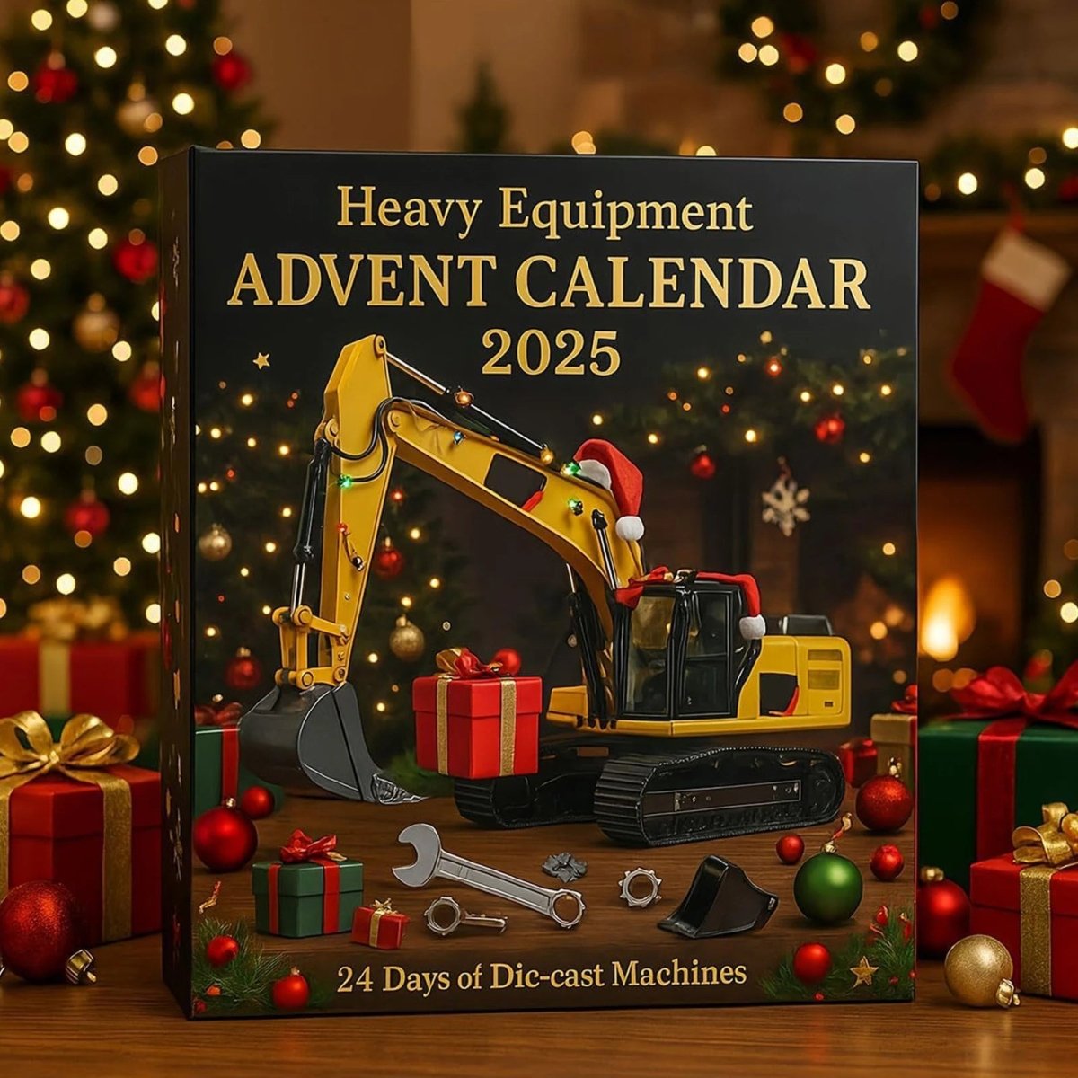 Advent Calendar Vehicles with Machinery and Tools for Children