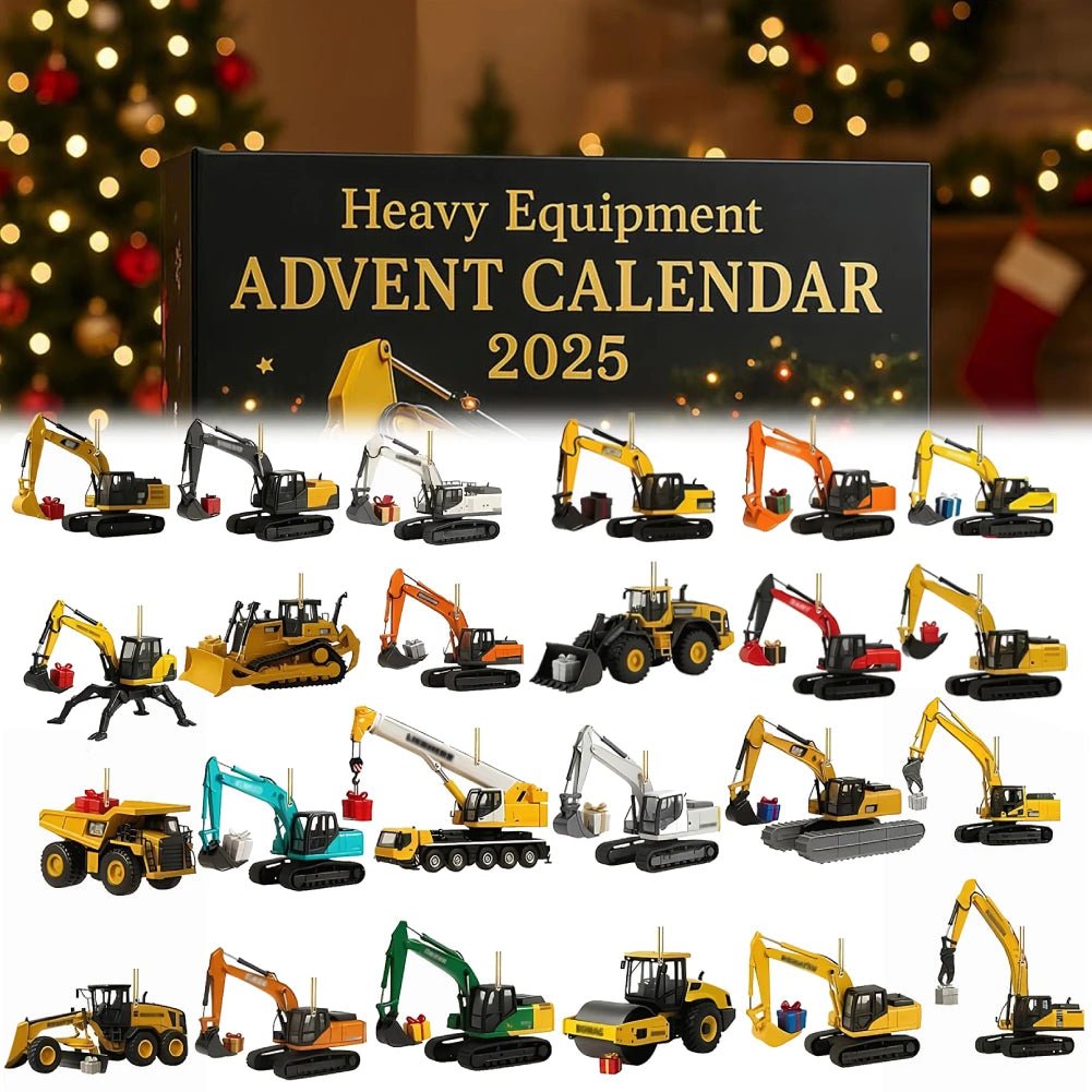 Advent Calendar Vehicles with Machinery and Tools for Children