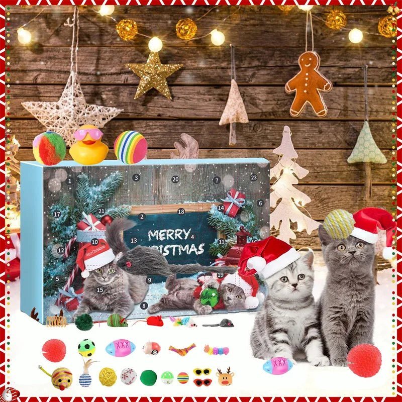 Advent Calendar for Cats with 23 Catnip Toys to Play