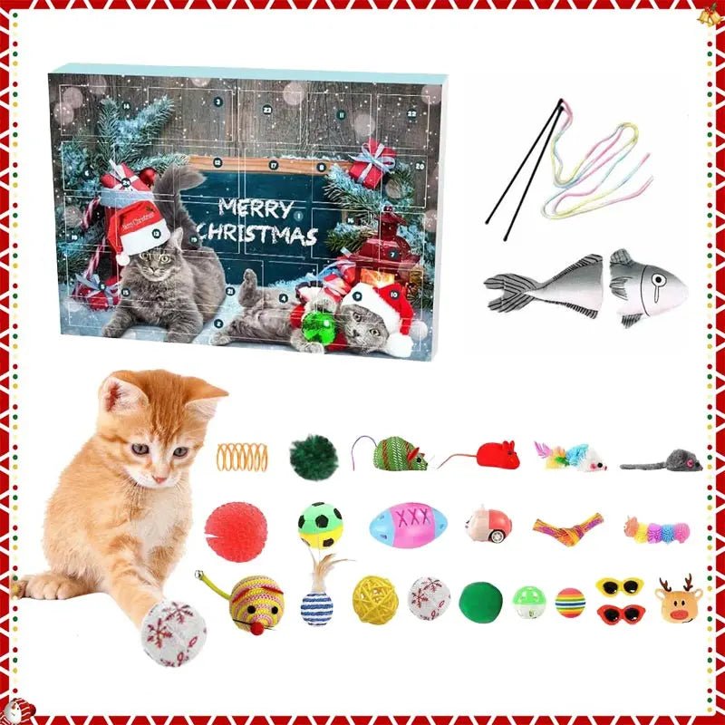 Advent Calendar for Cats with 23 Catnip Toys to Play