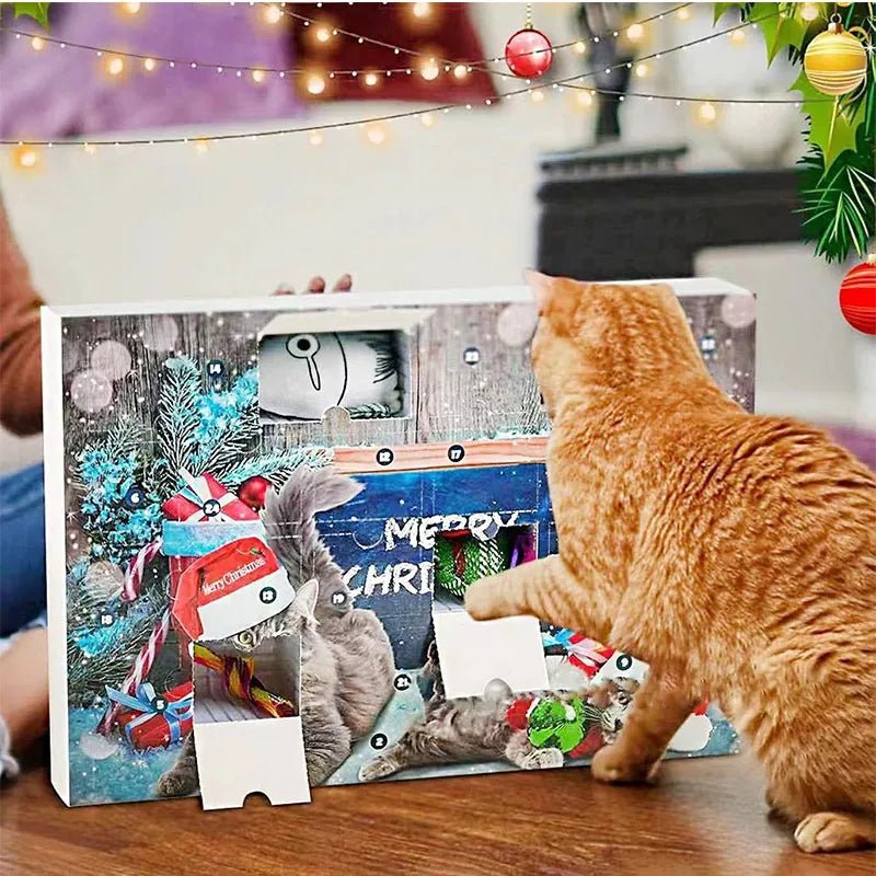 Advent Calendar for Cats with 23 Catnip Toys to Play