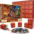 Advent Calendar Jigsaw in Daily Sections to a Finished Scene