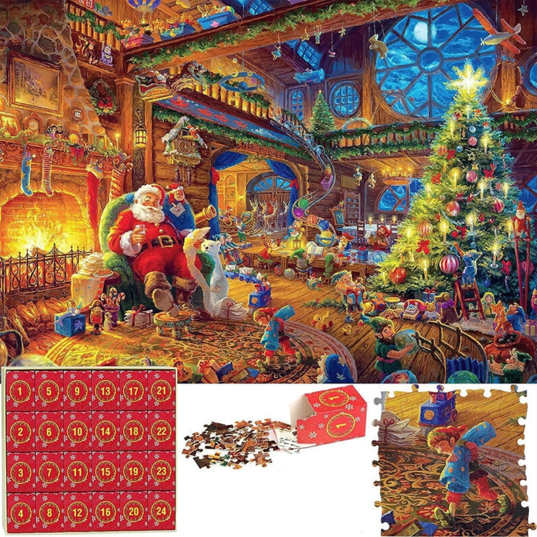 Advent Calendar Puzzle with 42 Pieces a Day and 1008 in Total