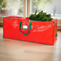 Christmas Tree Storage Bag Foldable Oxford Tote in Red or Green for 9 Foot Trees