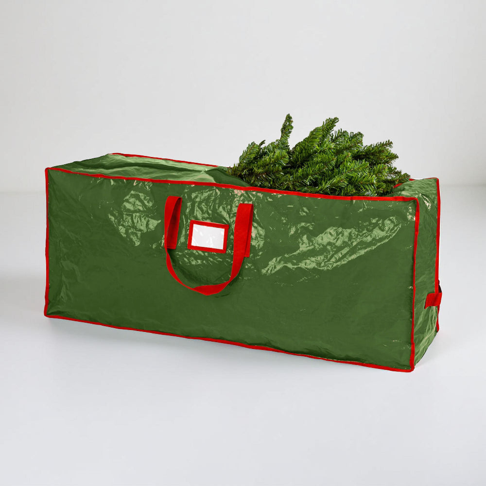 Christmas Tree Storage Bag Foldable Oxford Tote in Red or Green for 9 Foot Trees