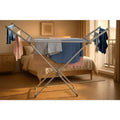Heated Clothes Rack Electric Airer with 18 Aluminium Rods and Waterproof Switch
