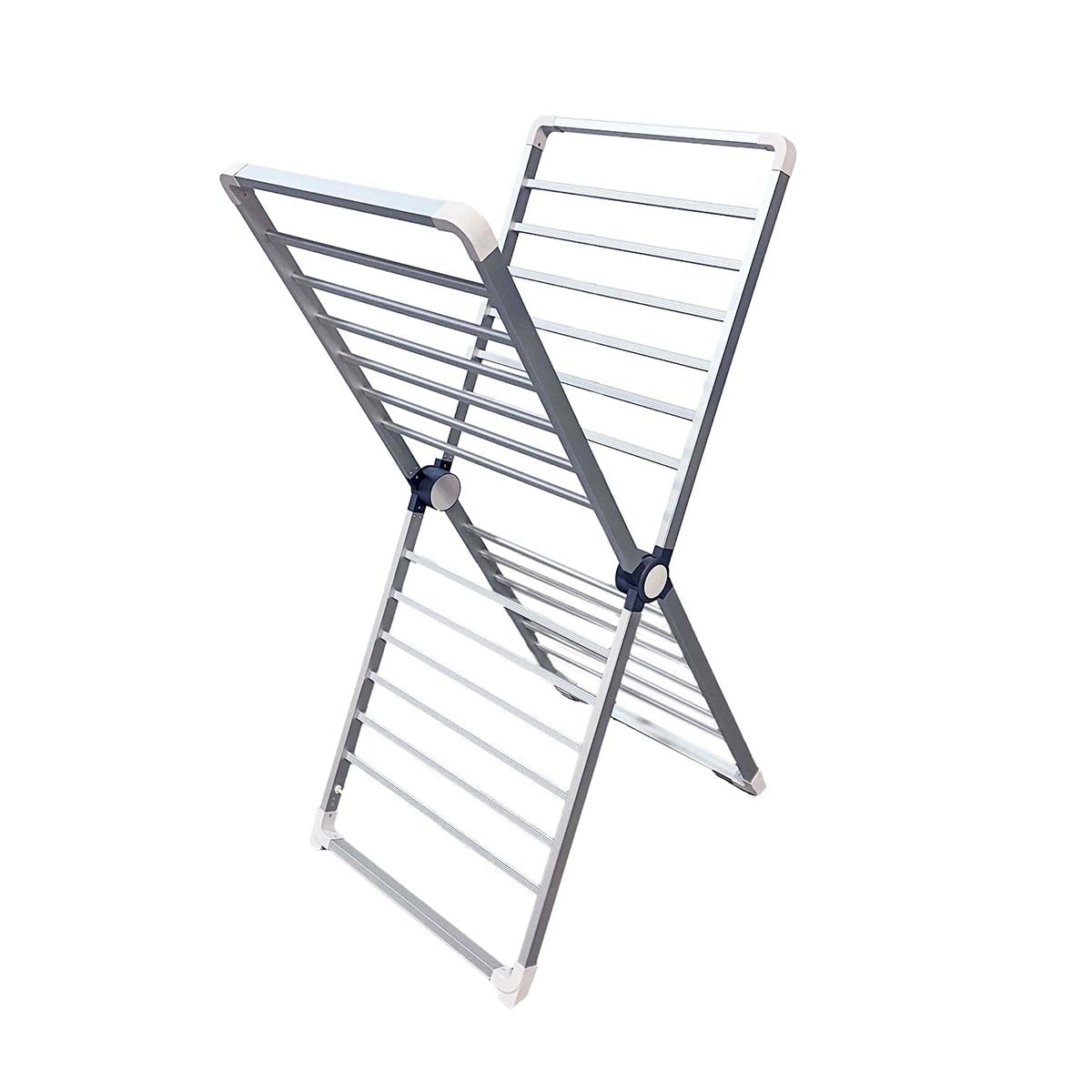 Folding Clothes Drying Rack with Aluminium Frame for Indoor Laundry Airing