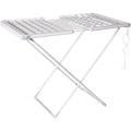 Heated Airer with Folding Wings Portable Electric Clothes Drying Rack