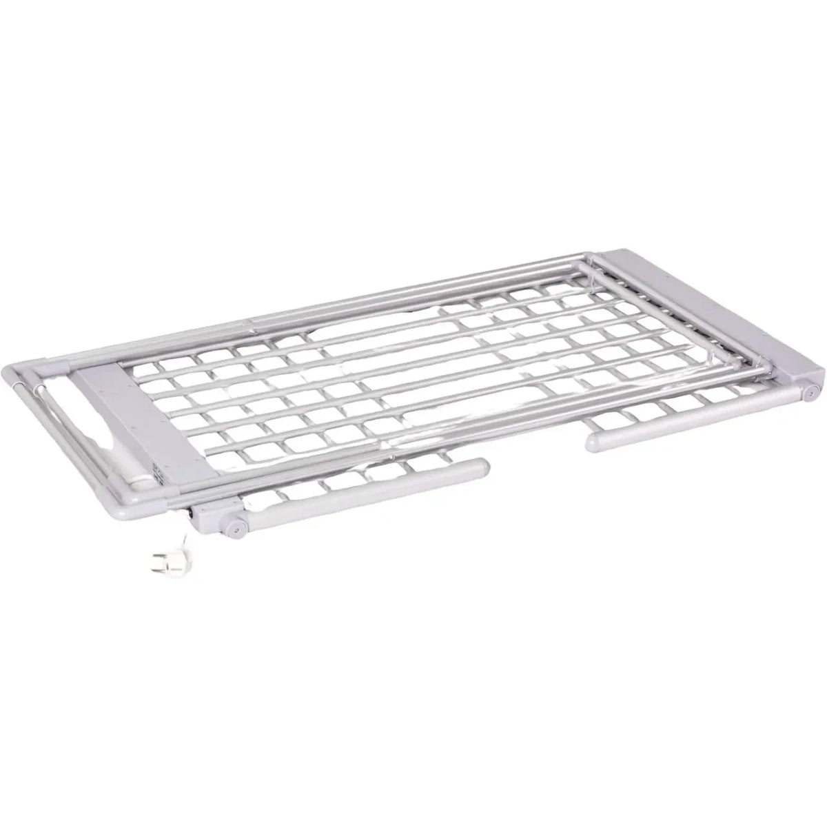 Heated Airer with Folding Wings Portable Electric Clothes Drying Rack