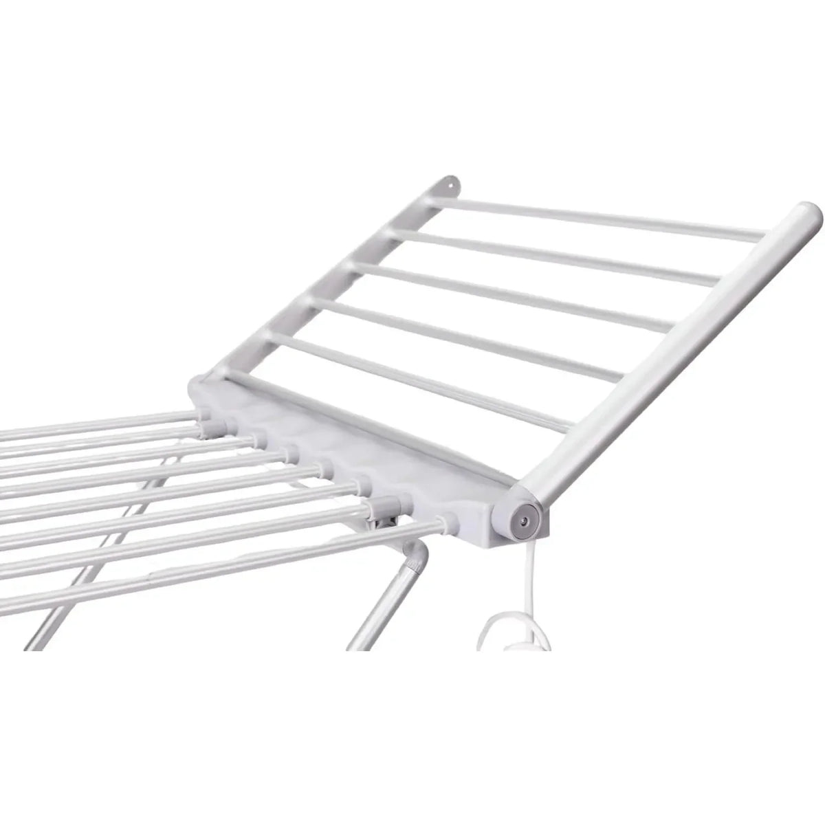 Heated Airer with Folding Wings Portable Electric Clothes Drying Rack
