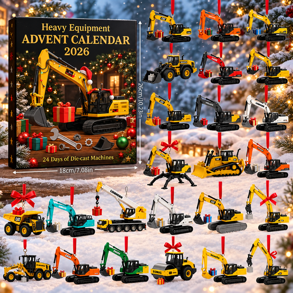 Advent Calendar Diecast Construction Models in 24 Pieces