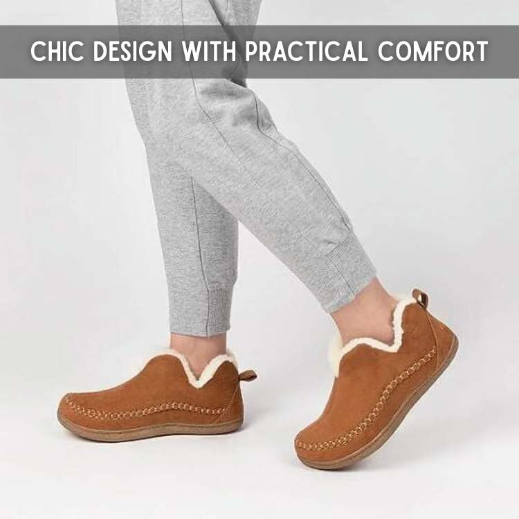 Orthopedic Shoes with Fleece Lining and Non Slip Sole Breathable Insulated Winter Footwear