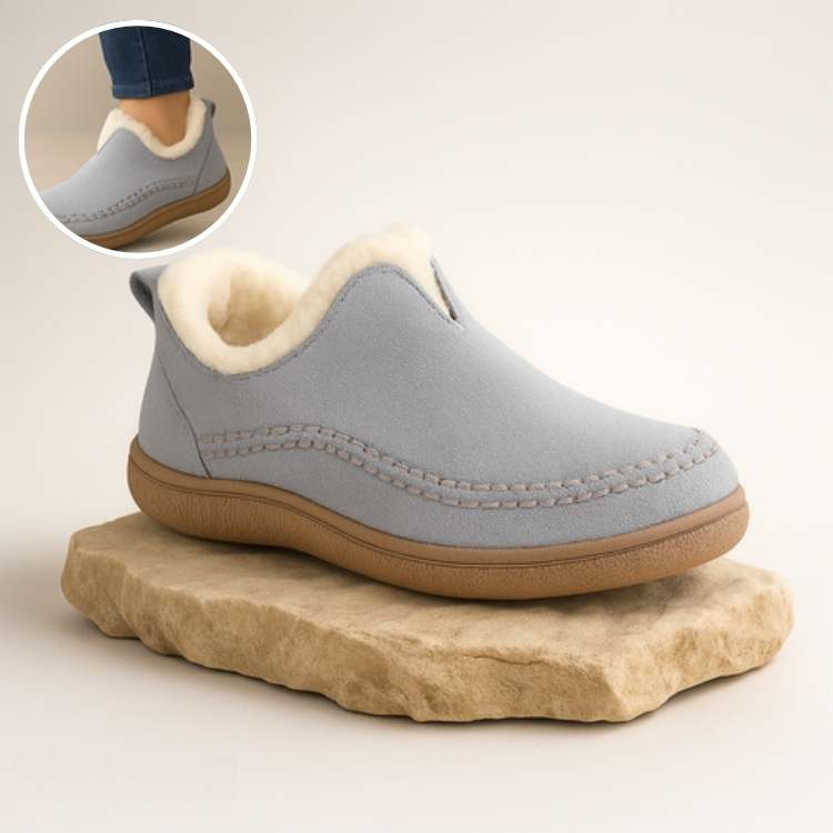 Orthopedic Shoes with Fleece Lining and Non Slip Sole Breathable Insulated Winter Footwear