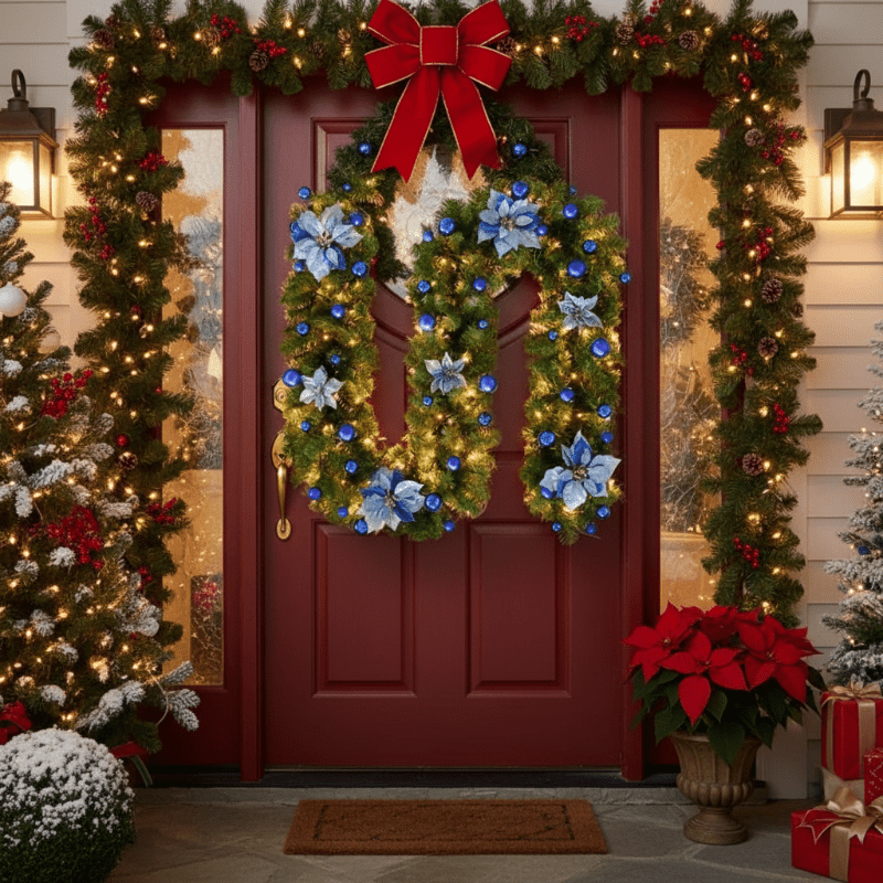 Christmas Lights Garland Rattan 2.7 m with a Warm White Glow