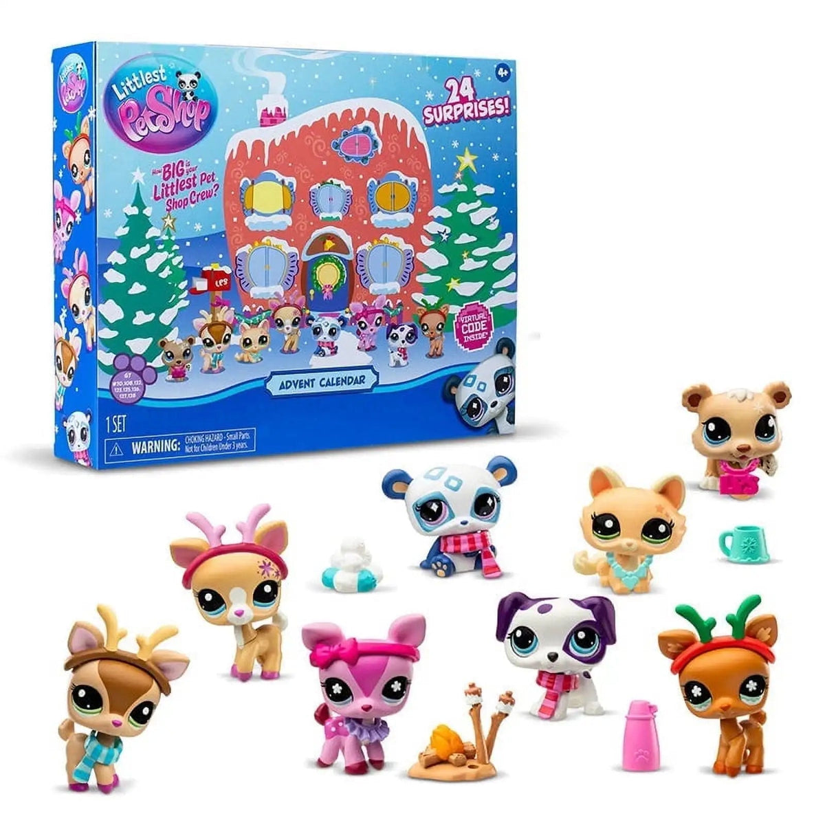 Advent Calendar Pet Shop with 24 Animal Figures to Build