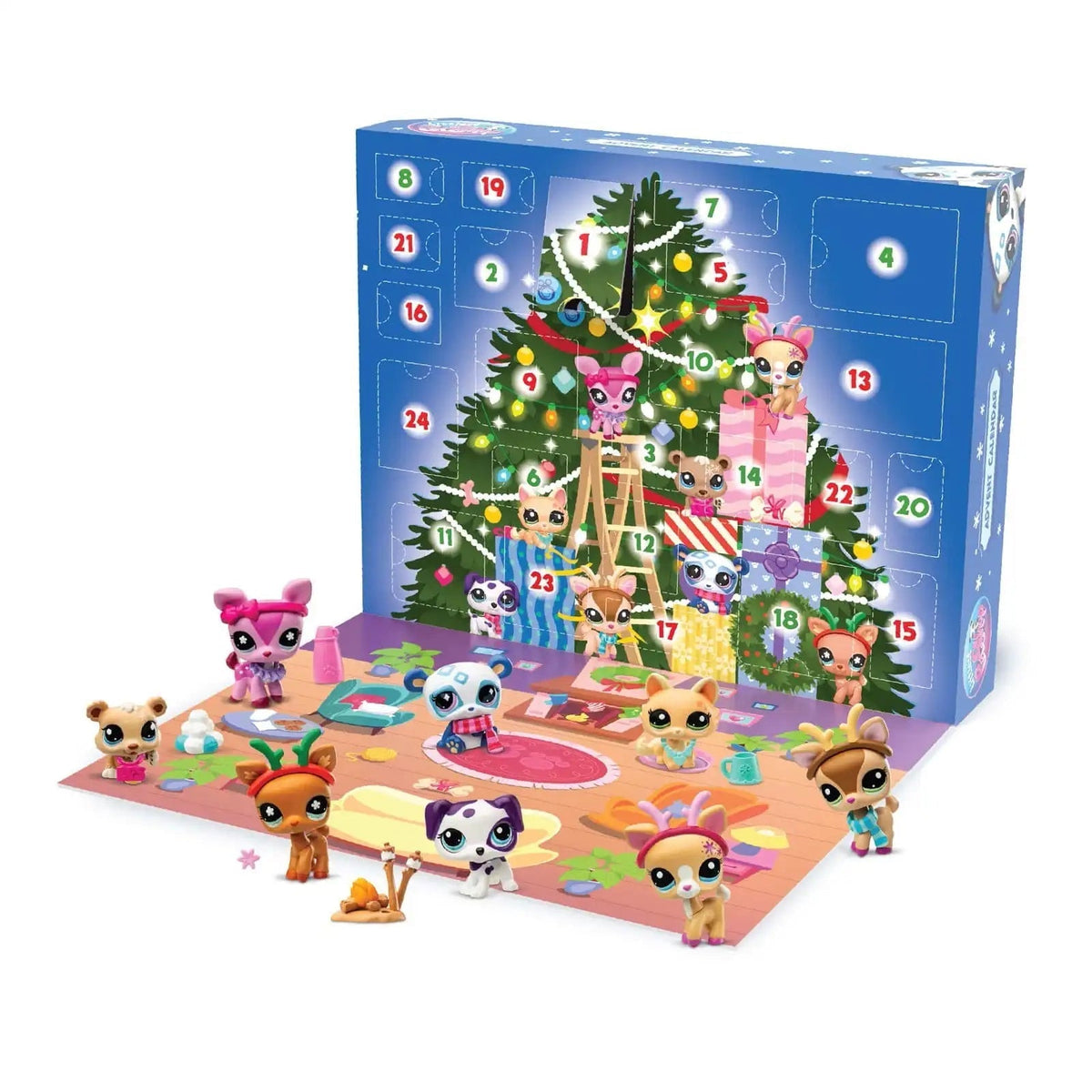 Advent Calendar Pet Shop with 24 Animal Figures to Build