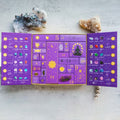 Advent Calendar Crystals with 24 Gemstones Behind Numbered Doors