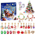 Advent Calendar Bracelet with Crystal Charms for 24 Days