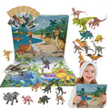 Advent Calendar Dinosaur Interactive with Bright Decorations