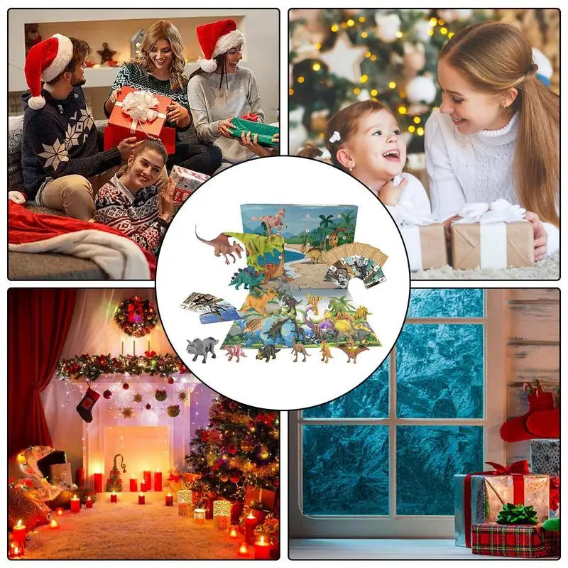 Advent Calendar Dinosaur in Durable PVC for 24 Days