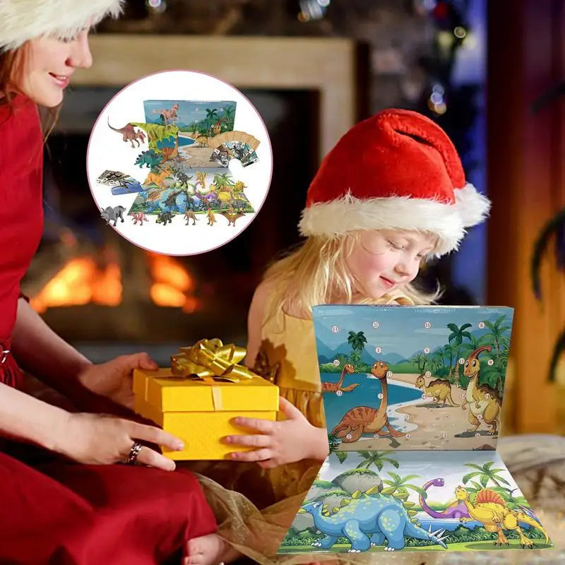 Advent Calendar Dinosaur in Durable PVC for 24 Days
