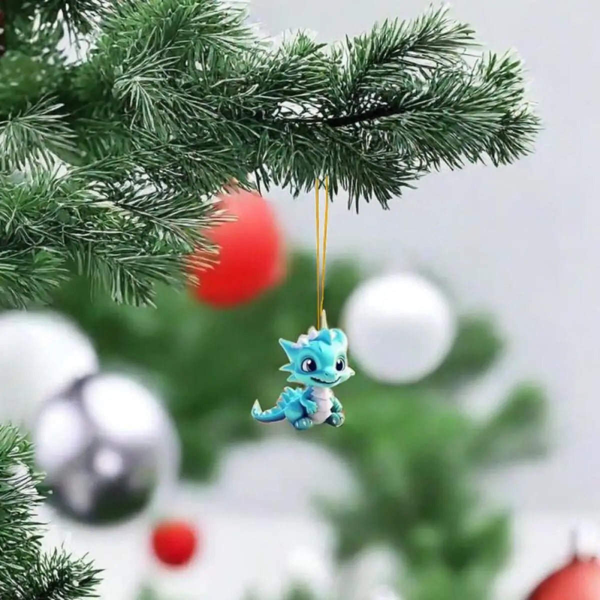 Advent Calendar Dragons with 24 Colourful Pendants