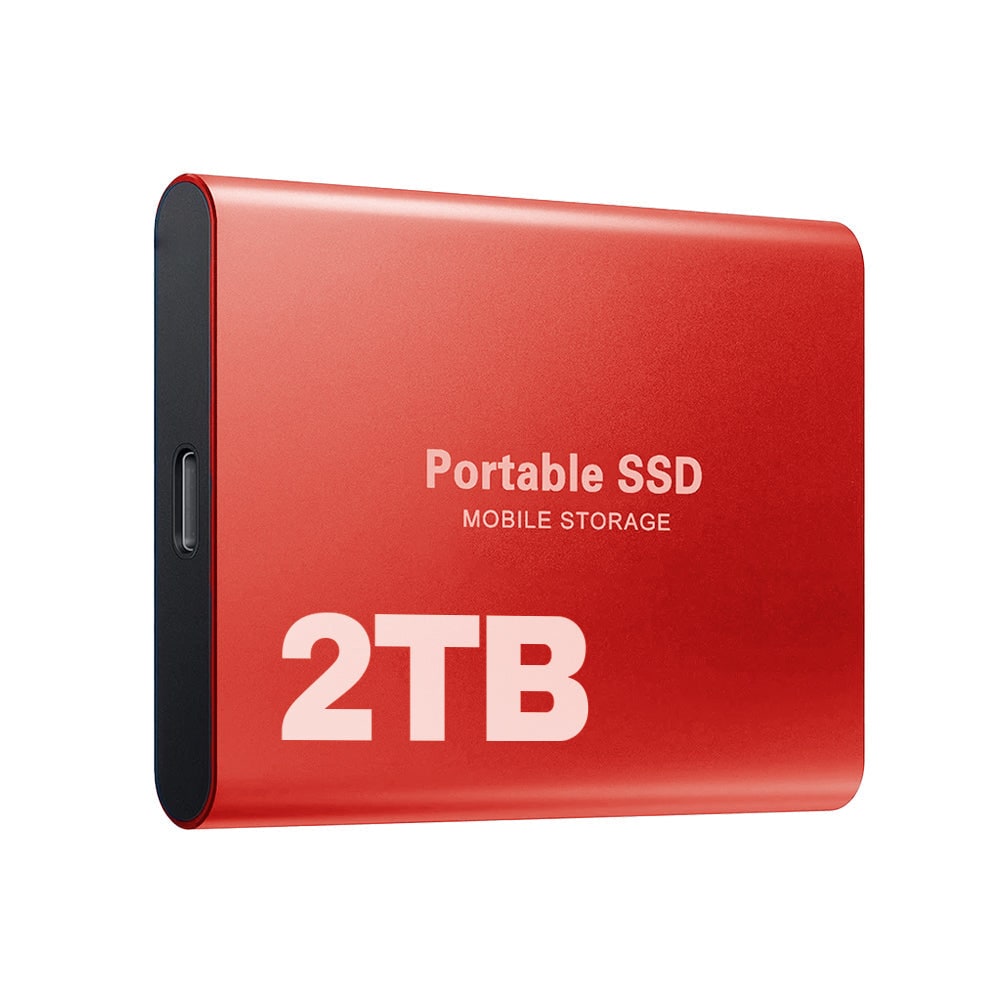 External SSD Portable Solid State Drive with USB-C for Laptop and PC File Transfer