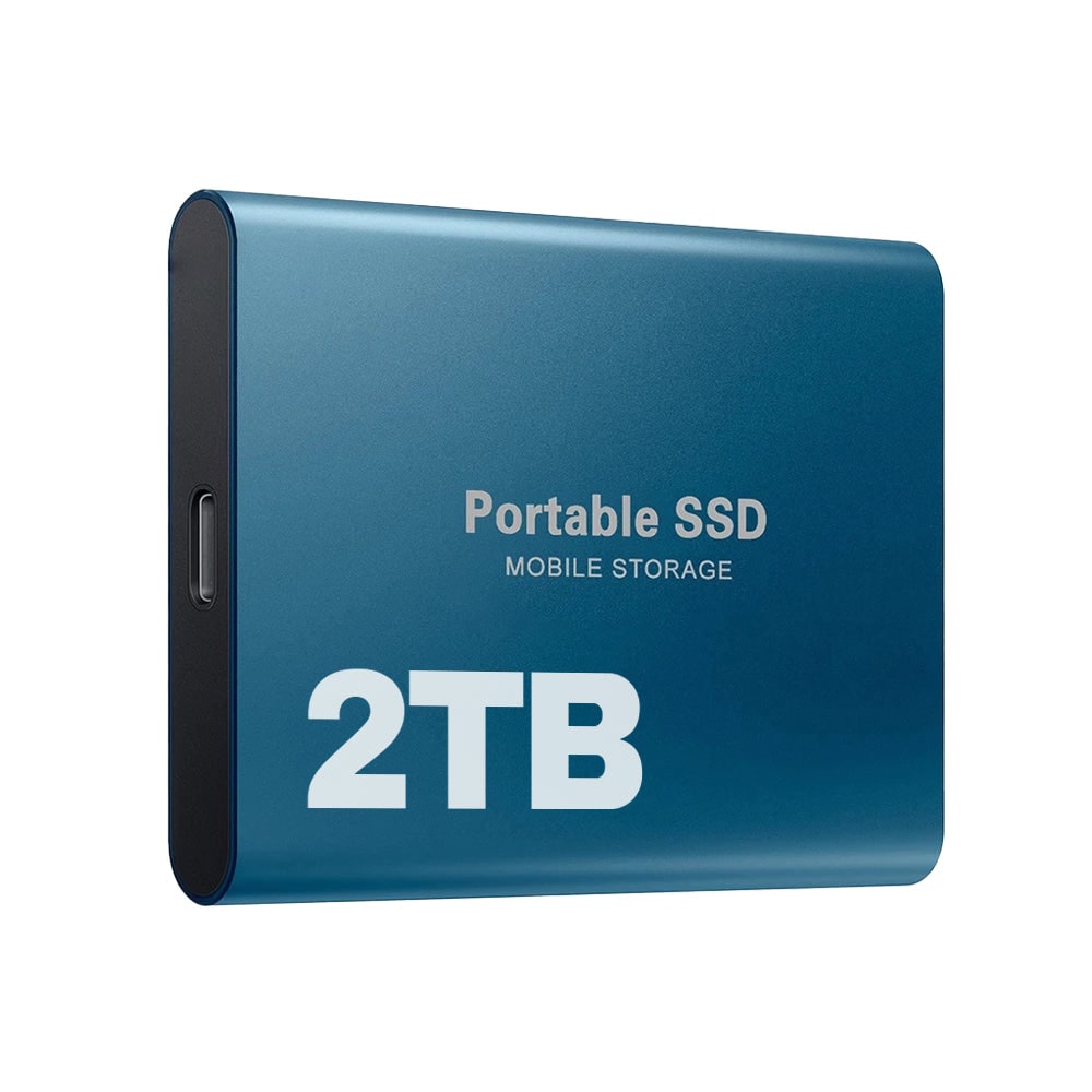 External SSD Portable Solid State Drive with USB-C for Laptop and PC File Transfer