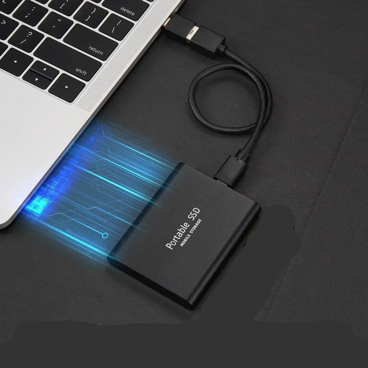 External Solid State Drive Portable SSD with Compact Aluminium Case and USB-C