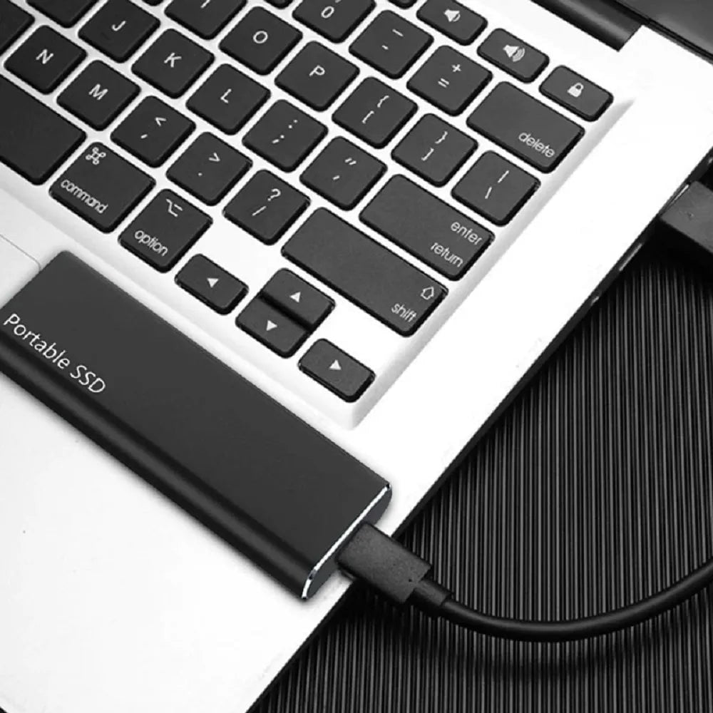 External SSD Portable Solid State Drive with USB-C and Multiple Capacity Options