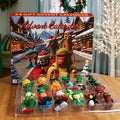 Advent Calendar with 24 Plastic Figurines for the Countdown to Christmas Eve