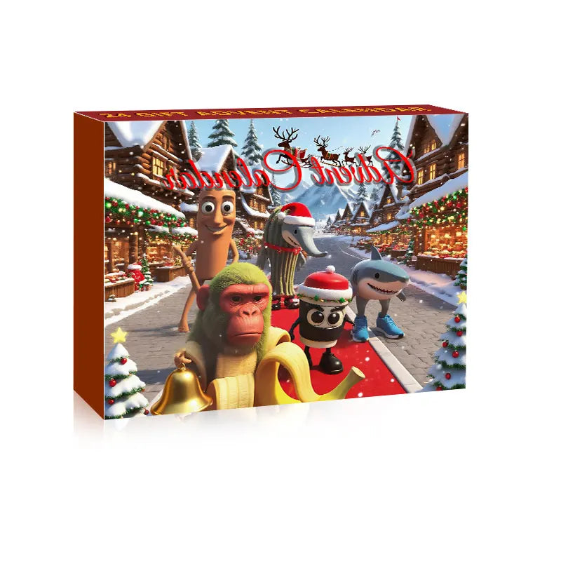 Advent Calendar Figurine Countdown Reusable for Parties and Display
