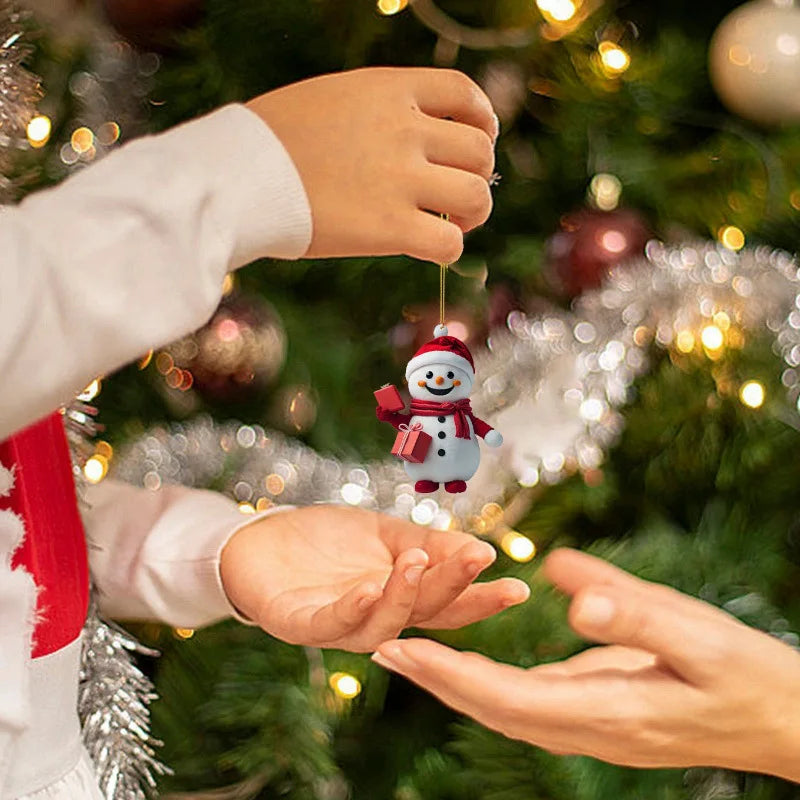 Advent Calendar Snowman Ornaments with 24 Surprises