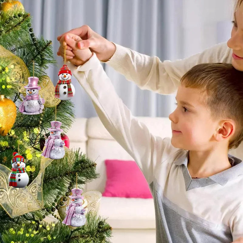 Advent Calendar Snowman with 24 Daily Ornament Surprises
