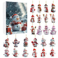 Advent Calendar Snowman Ornaments with 24 Surprises