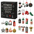 Advent Calendar Fitness with 24 Acrylic Workout Decorations